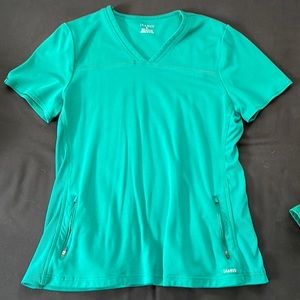 XL Jaanuu Hunter Green Scrub Top